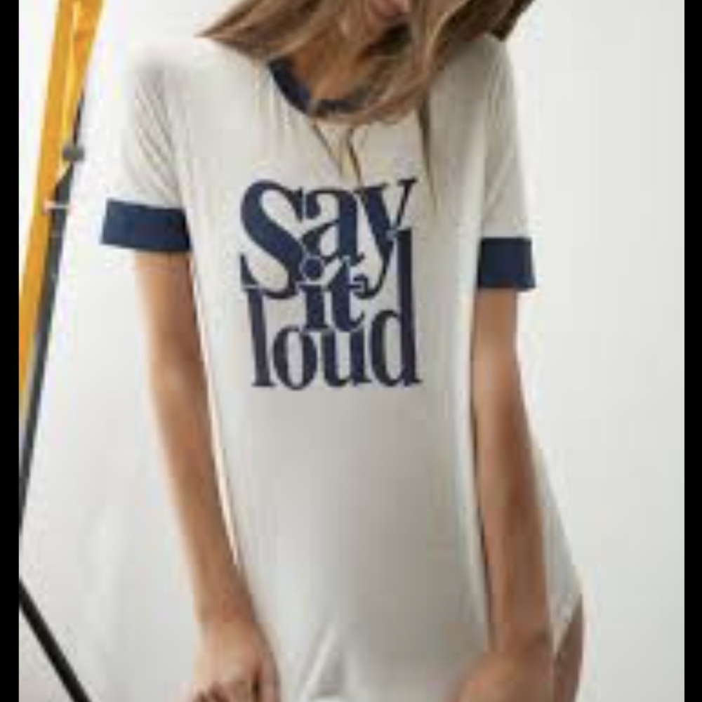 NWT Say It Loud Ba&Sh T shirt